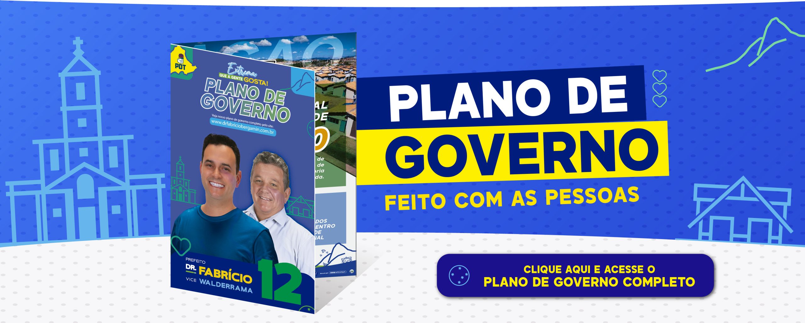 Banner Plano de governo - Dr Fabrio e Walderrama